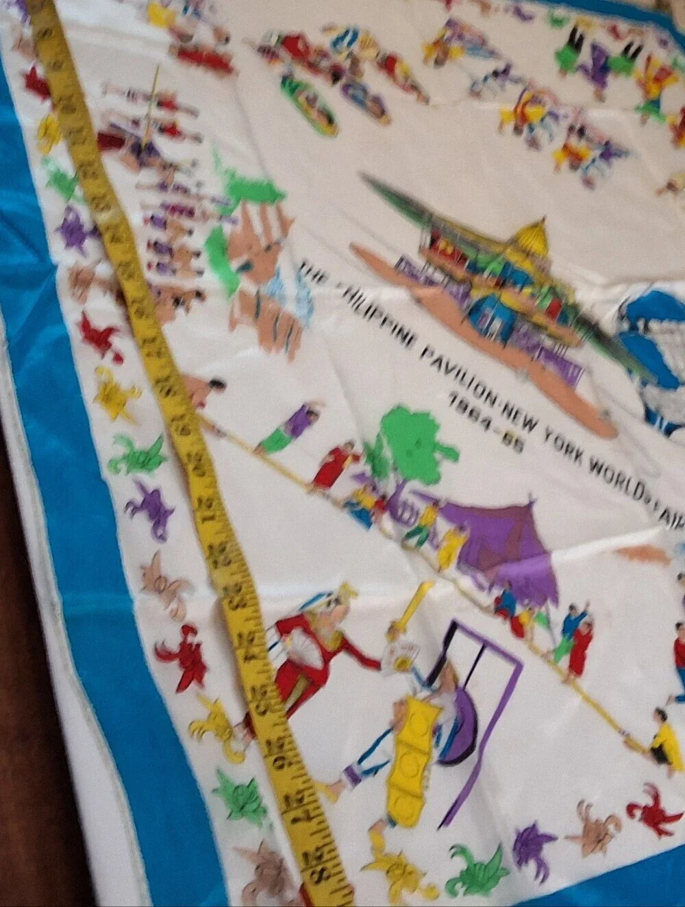 Vintage 1964 NY World’s Fair Philippine Pavilion Souvenir Scarf